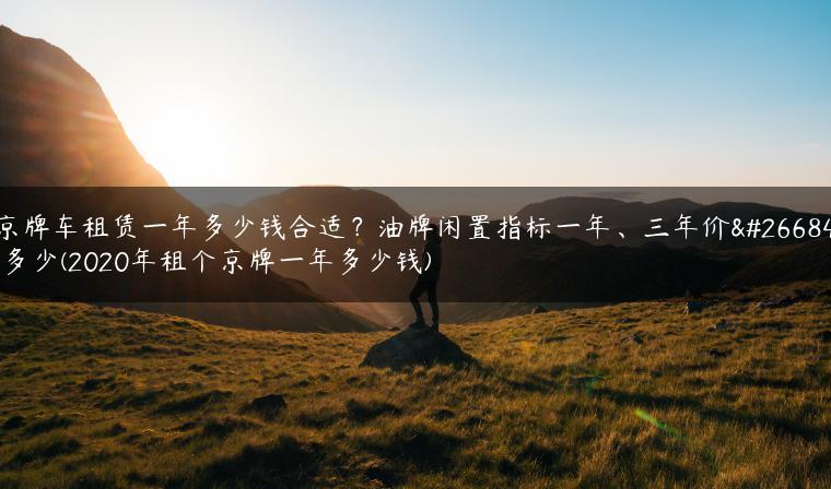 京牌车租赁一年多少钱合适？油牌闲置指标一年、三年价格多少(2020年租个京牌一年多少钱)