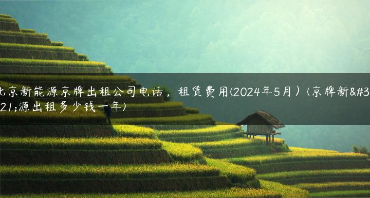 北京新能源京牌出租公司电话，租赁费用(2024年5月）(京牌新能源出租多少钱一年)