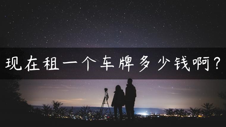 现在租一个车牌多少钱啊？