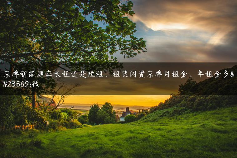 京牌新能源车长租还是短租、租赁闲置京牌月租金、年租金多少钱