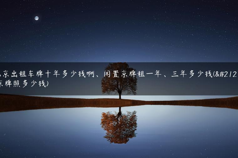 北京出租车牌十年多少钱啊、闲置京牌租一年、三年多少钱(北京牌照多少钱)