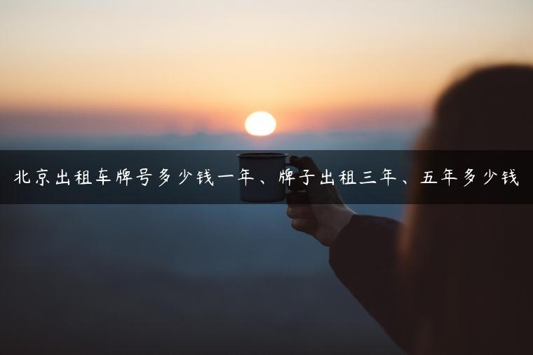 北京出租车牌号多少钱一年、牌子出租三年、五年多少钱