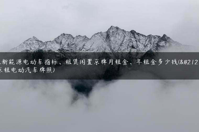 租新能源电动车指标、租赁闲置京牌月租金、年租金多少钱(北京租电动汽车牌照)