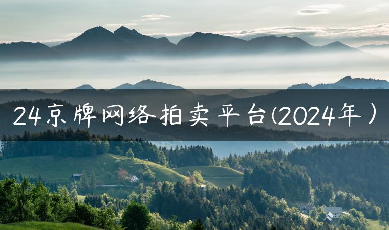 24京牌网络拍卖平台(2024年）-金牌车友