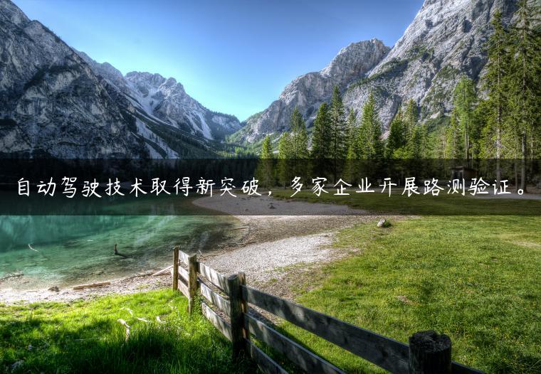 自动驾驶技术取得新突破，多家企业开展路测验证。