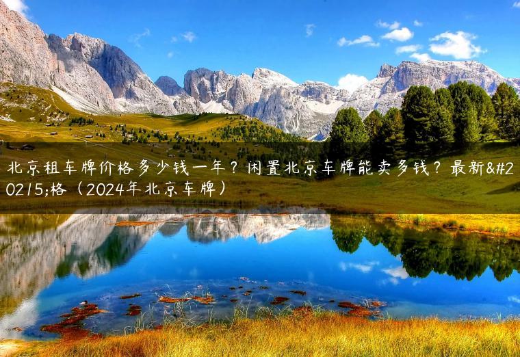 北京租车牌价格多少钱一年？闲置北京车牌能卖多钱？最新价格（2024年北京车牌）