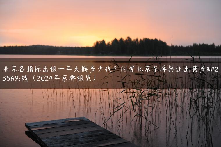 北京各指标出租一年大概多少钱？闲置北京车牌转让出售多少钱（2024年京牌租赁）
