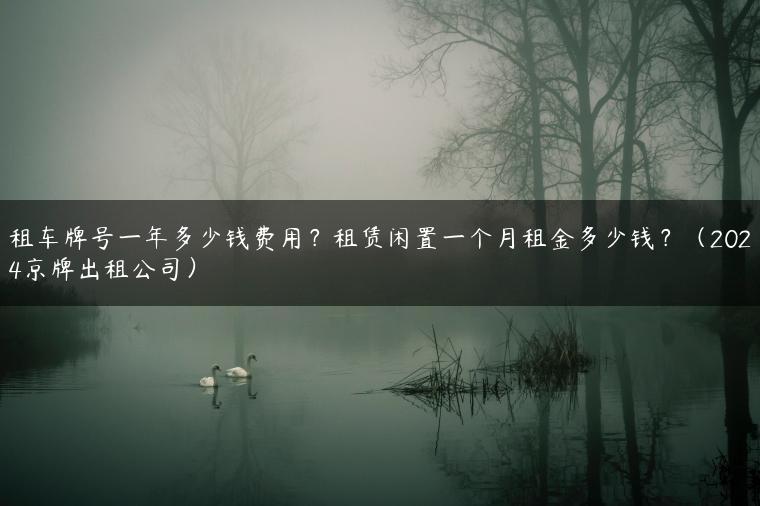 租车牌号一年多少钱费用？租赁闲置一个月租金多少钱？（2024京牌出租公司）