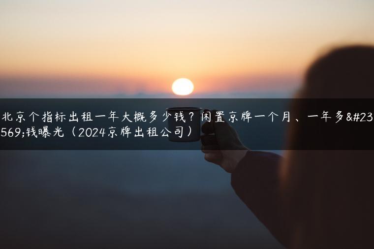 北京个指标出租一年大概多少钱？闲置京牌一个月、一年多少钱曝光（2024京牌出租公司）