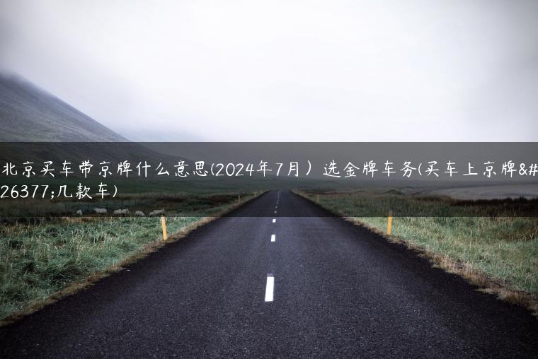 北京买车带京牌什么意思(2024年7月）选金牌车务(买车上京牌有几款车)