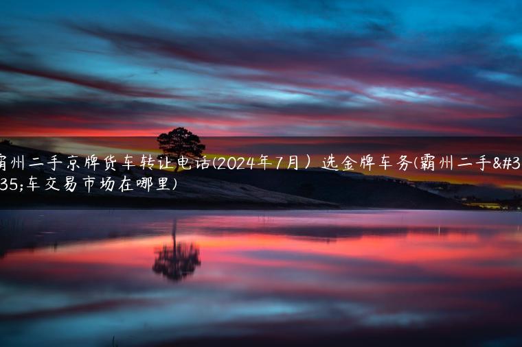 霸州二手京牌货车转让电话(2024年7月）选金牌车务(霸州二手货车交易市场在哪里)