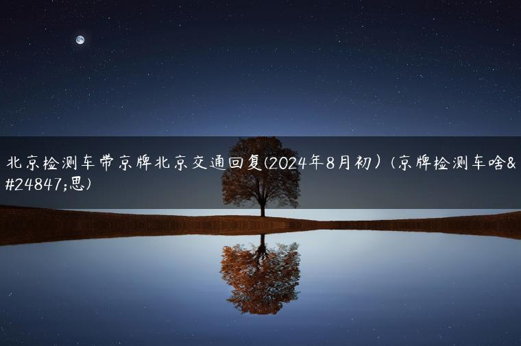 北京检测车带京牌北京交通回复(2024年8月初）(京牌检测车啥意思)
