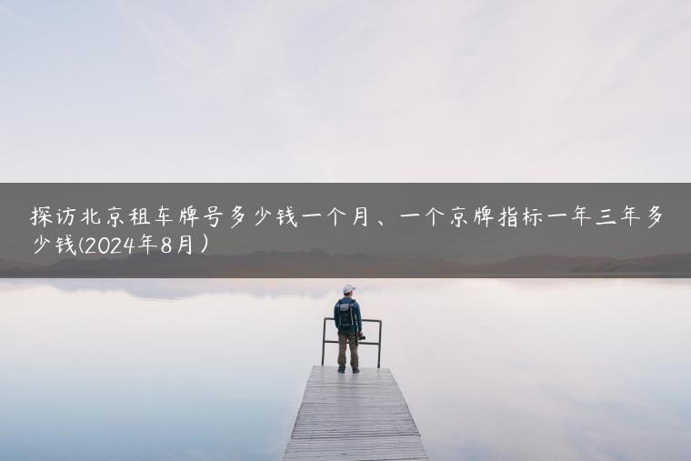 探访北京租车牌号多少钱一个月、一个京牌指标一年三年多少钱(2024年8月）