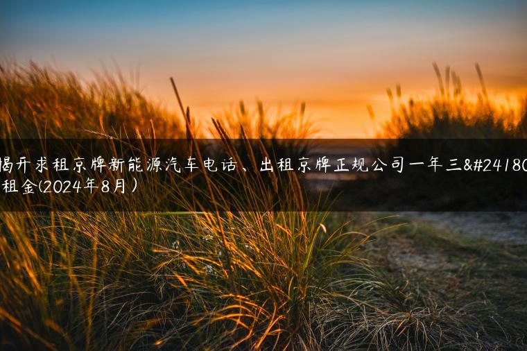 揭开求租京牌新能源汽车电话、出租京牌正规公司一年三年租金(2024年8月）