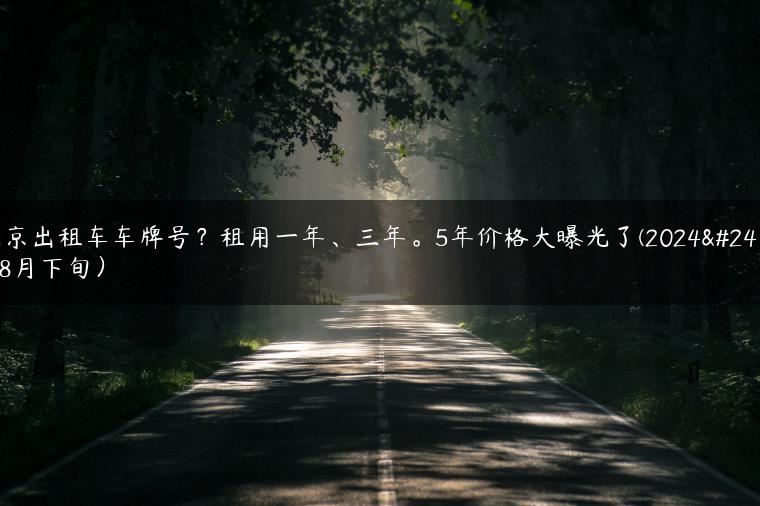北京出租车车牌号？租用一年、三年。5年价格大曝光了(2024年8月下旬）