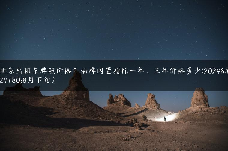 北京出租车牌照价格？油牌闲置指标一年、三年价格多少(2024年8月下旬）