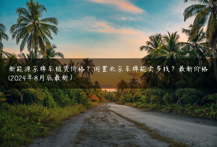 新能源京牌车租赁价格？闲置北京车牌能卖多钱？最新价格(2024年8月底最新）