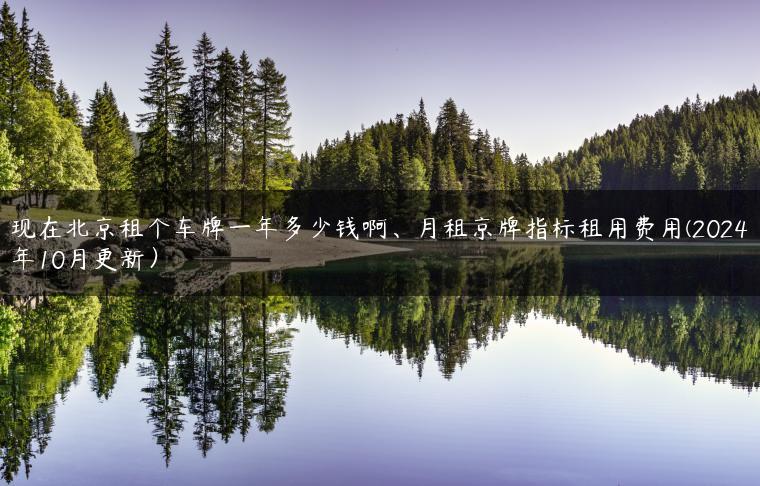 现在北京租个车牌一年多少钱啊、月租京牌指标租用费用(2024年10月更新）