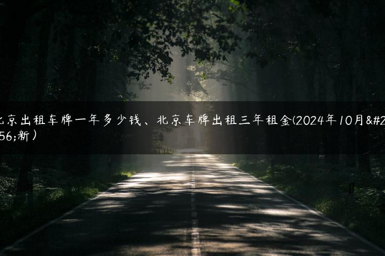 北京出租车牌一年多少钱、北京车牌出租三年租金(2024年10月更新）