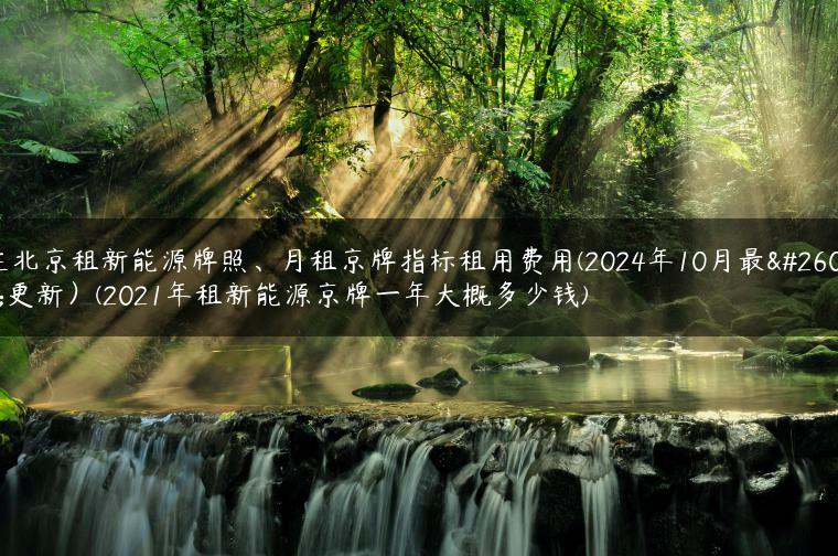 在北京租新能源牌照、月租京牌指标租用费用(2024年10月最新更新）(2021年租新能源京牌一年大概多少钱)