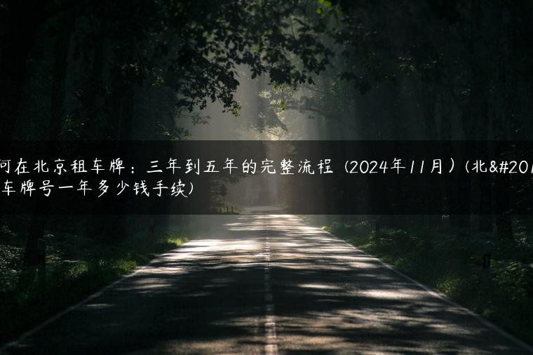 如何在北京租车牌：三年到五年的完整流程  (2024年11月）(北京租车牌号一年多少钱手续)