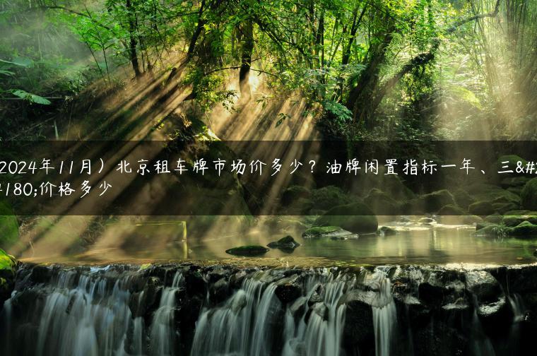(2024年11月）北京租车牌市场价多少？油牌闲置指标一年、三年价格多少