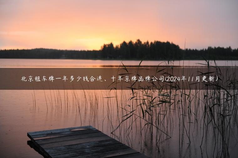 北京租车牌一年多少钱合适、十年京牌品牌公司(2024年11月更新）