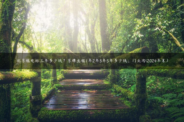 北京租电标三年多少钱？京牌出租1年2年3年5年多少钱，门头沟(2024年末）