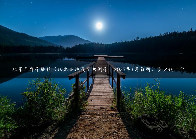 北京车牌子能租（以比亚迪汽车为例子，2025年1月最新）多少钱一个