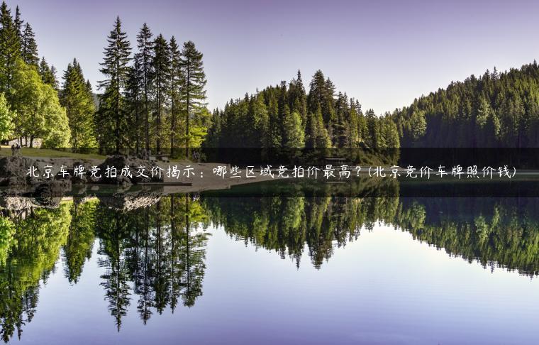 北京车牌竞拍成交价揭示：哪些区域竞拍价最高？(北京竞价车牌照价钱)