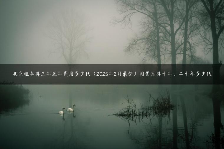 北京租车牌三年五年费用多少钱（2025年2月最新）闲置京牌十年、二十年多少钱