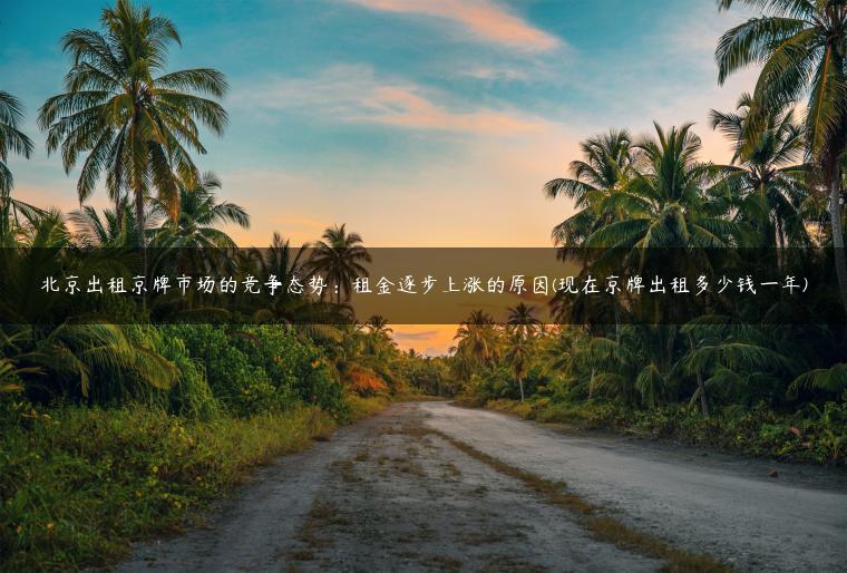 北京出租京牌市场的竞争态势：租金逐步上涨的原因(现在京牌出租多少钱一年)