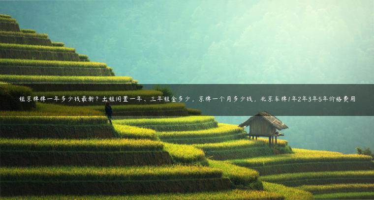 租京牌牌一年多少钱最新？出租闲置一年、三年租金多少，京牌一个月多少钱，北京车牌1年2年3年5年价格费用